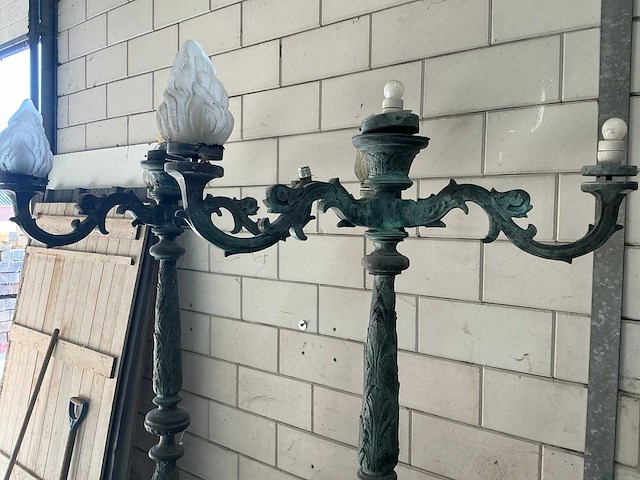 Lantaarn tuinlamp koper (2x) - afbeelding 3 van  12