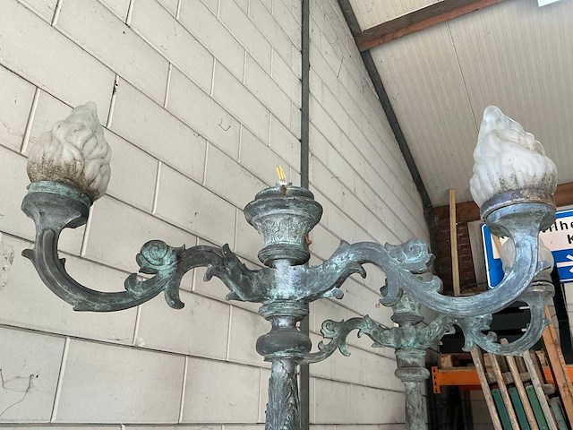 Lantaarn tuinlamp koper (2x) - afbeelding 8 van  12