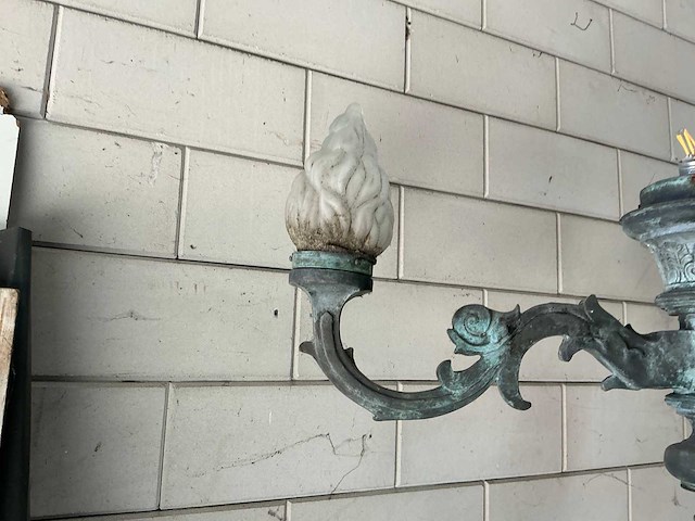 Lantaarn tuinlamp koper (2x) - afbeelding 9 van  12
