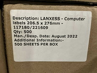 Lanxess 206.5x276mm computer label (160x) - afbeelding 4 van  7