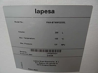 Lapesa - paw-btankg200l - buffertank 200 liter - afbeelding 2 van  4