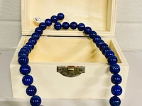 Lapis lazuli kogels 10-11mm streng