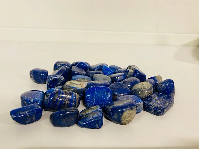 Lapis lazuli trommelstenen, l/xl - afbeelding 1 van  5
