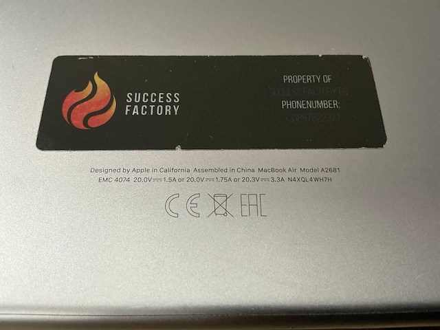 Laptop - apple inc. - macbook air (m2, 2023) - afbeelding 6 van  6