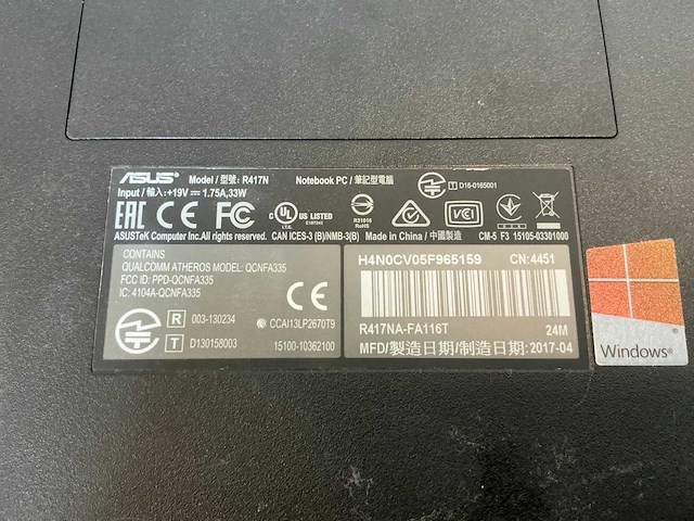 Laptop - asustek computer inc. - e402na - afbeelding 6 van  6