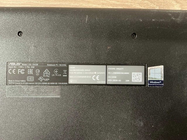 Laptop - asustek computer inc. - vivobook 15_asus laptop x540ma_x543ma - afbeelding 7 van  7