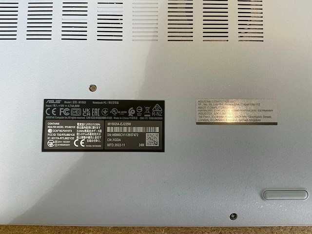 Laptop - asustek computer inc. - vivobook_asuslaptop m1502ia_m1502ia - afbeelding 7 van  7