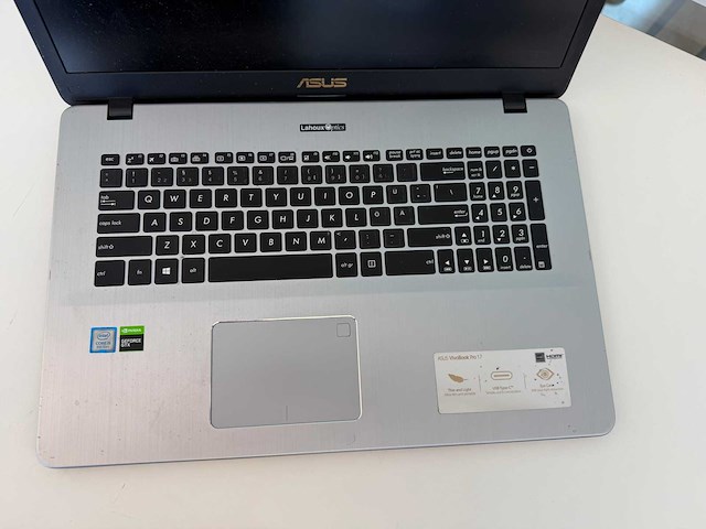 Laptop - asustek computer inc. - vivobook_asuslaptop x705fd_n705fd - afbeelding 2 van  7