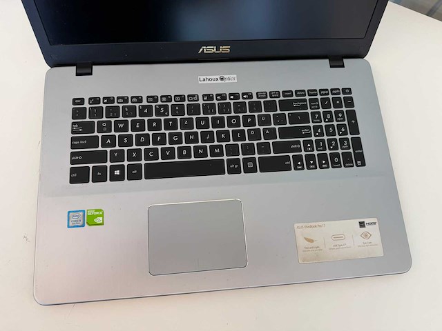 Laptop - asustek computer inc. - vivobook_asuslaptop x705fn_n705fn - afbeelding 5 van  8