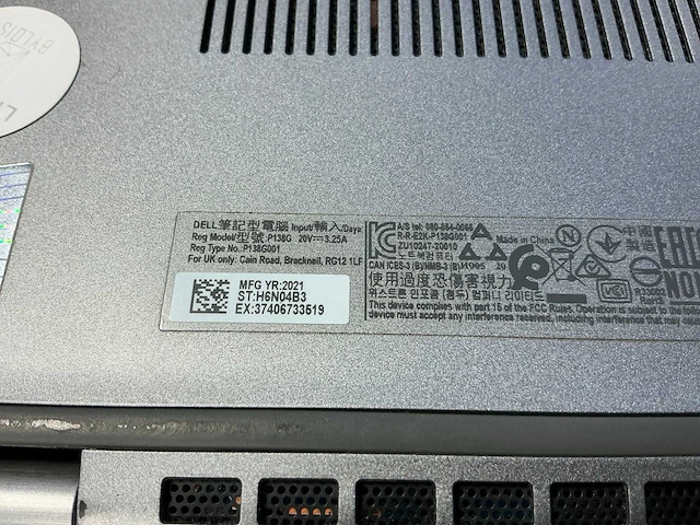 Laptop - dell inc. - latitude 5320 - afbeelding 7 van  8