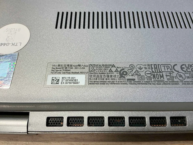 Laptop - dell inc. - latitude 5320 - afbeelding 2 van  8