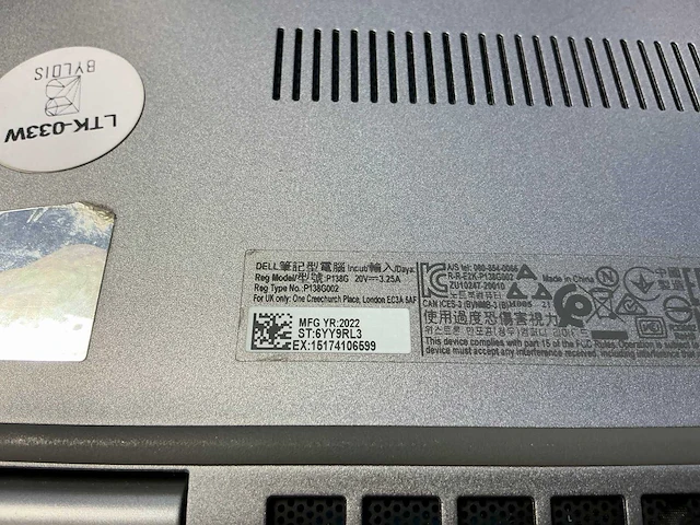 Laptop - dell inc. - latitude 5330 - afbeelding 7 van  7