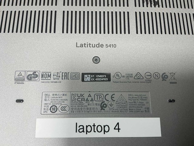 Laptop - dell inc. - latitude 5410 - afbeelding 4 van  4