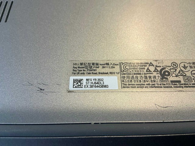 Laptop - dell inc. - latitude 5520 - afbeelding 8 van  8