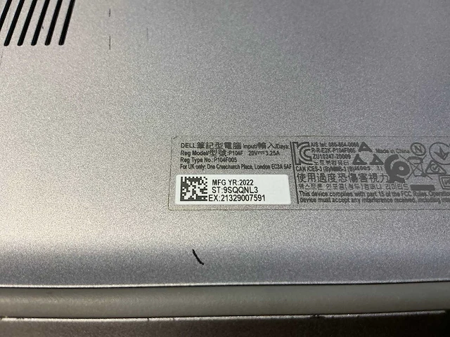 Laptop - dell inc. - latitude 5530 - afbeelding 8 van  8