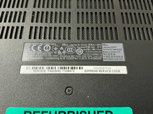 Laptop - dell inc. - latitude e5470 - afbeelding 7 van  7