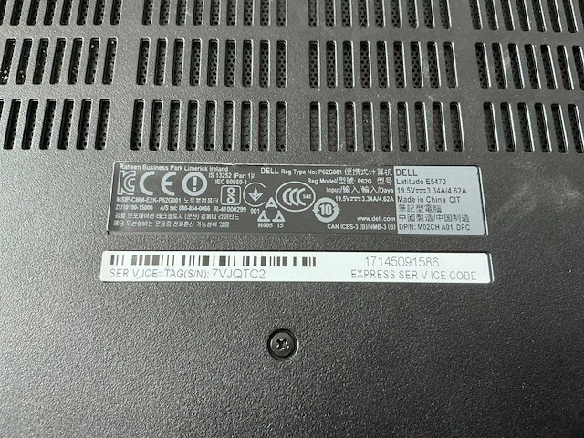 Laptop - dell inc. - latitude e5470 - afbeelding 6 van  6