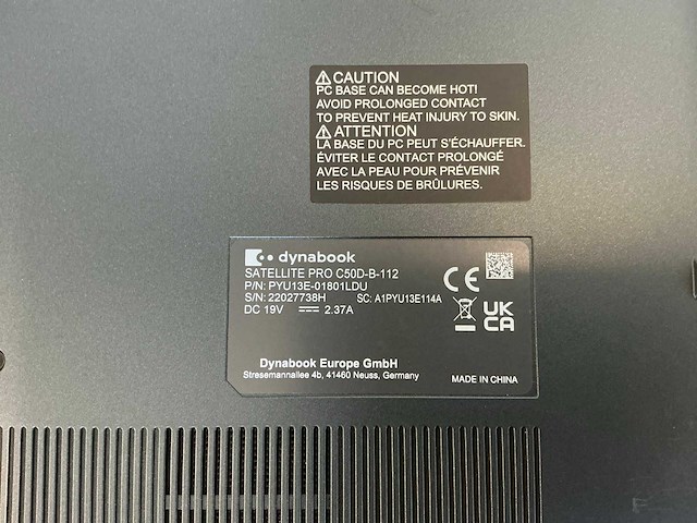 Laptop - dynabook inc. - satellite pro c50d-b - afbeelding 5 van  5