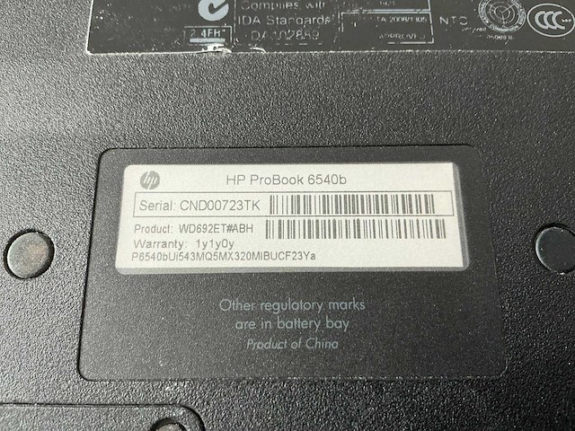 Laptop - hewlett-packard - hp probook 6540b - afbeelding 7 van  7