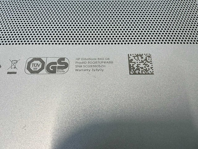 Laptop - hp - elitebook 840 g6 - afbeelding 7 van  7