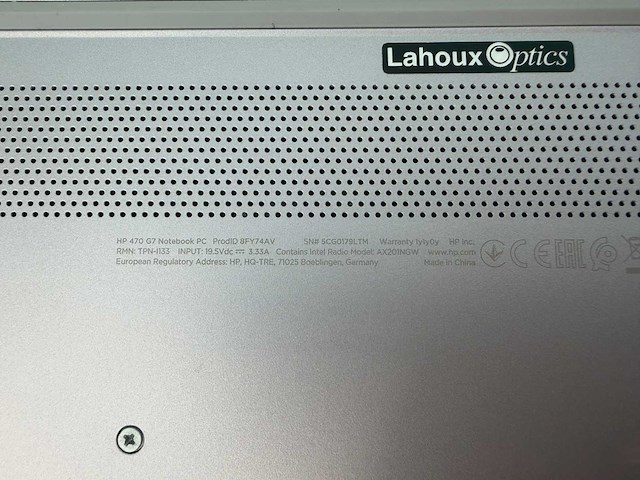 Laptop - hp - hp 470 g7 notebook pc - afbeelding 4 van  7