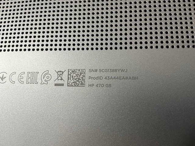 Laptop - hp - hp 470 g8 notebook pc - afbeelding 7 van  7