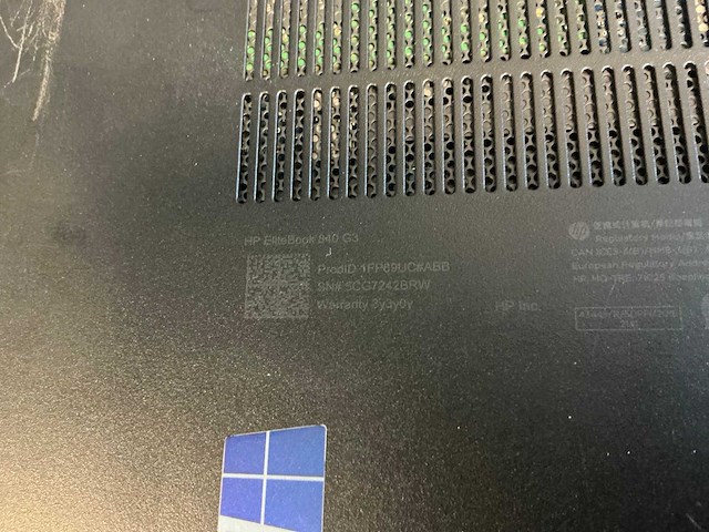 Laptop - hp - hp elitebook 840 g3 (5x) - afbeelding 9 van  11