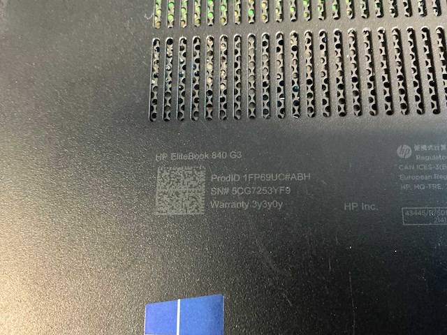 Laptop - hp - hp elitebook 840 g3 (7x) - afbeelding 4 van  15