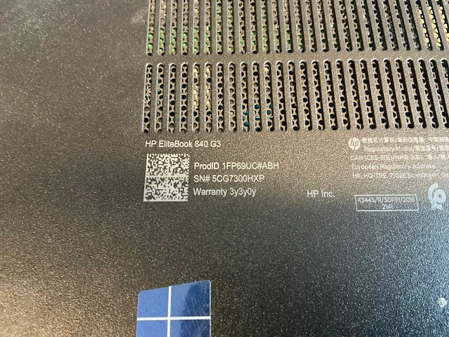 Laptop - hp - hp elitebook 840 g3 (8x) - afbeelding 14 van  16