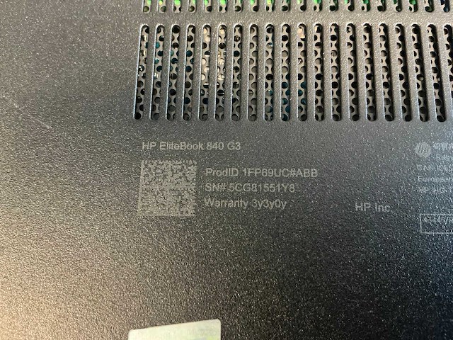 Laptop - hp - hp elitebook 840 g3 (8x) - afbeelding 8 van  16