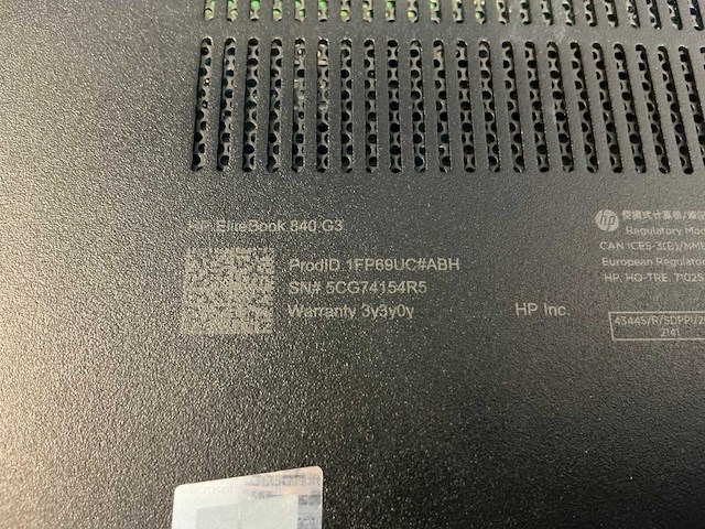 Laptop - hp - hp elitebook 840 g3 - afbeelding 2 van  9