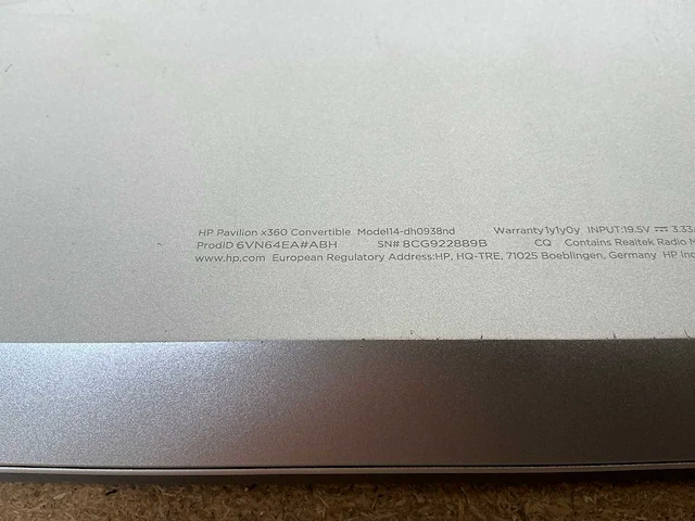 Laptop - hp - hp pavilion x360 convertible 14-dh0xxx - afbeelding 1 van  5
