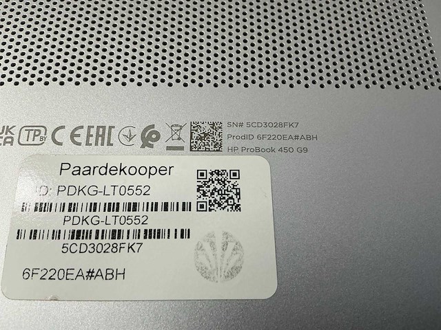 Laptop - hp - hp probook 450 15.6 inch g9 notebook pc - afbeelding 6 van  6