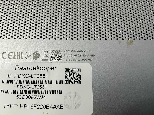 Laptop - hp - hp probook 450 15.6 inch g9 notebook pc - afbeelding 7 van  7