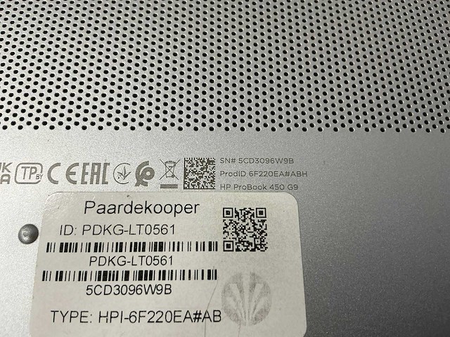 Laptop - hp - hp probook 450 15.6 inch g9 notebook pc - afbeelding 7 van  7