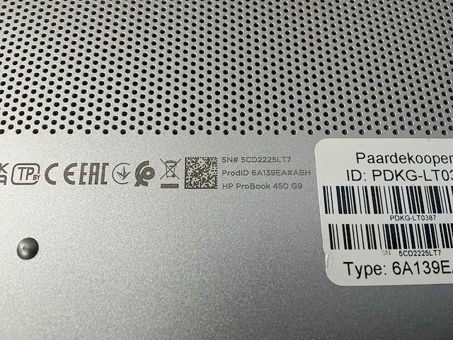 Laptop - hp - hp probook 450 15.6 inch g9 notebook pc - afbeelding 7 van  7