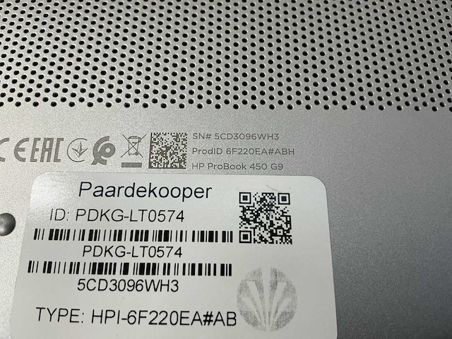 Laptop - hp - hp probook 450 15.6 inch g9 notebook pc - afbeelding 7 van  7