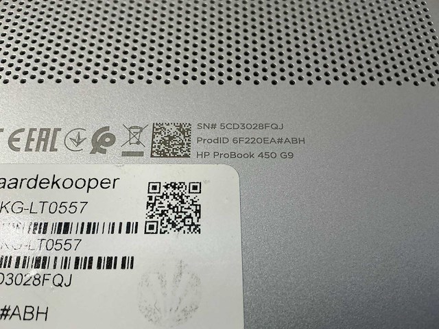 Laptop - hp - hp probook 450 15.6 inch g9 notebook pc - afbeelding 5 van  5