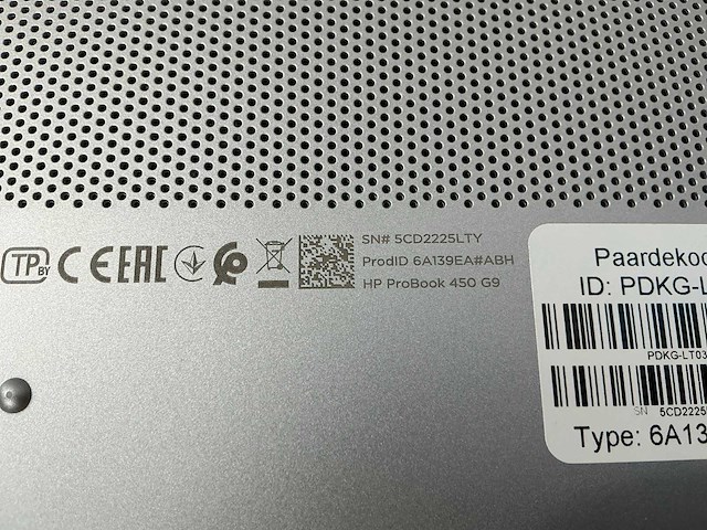 Laptop - hp - hp probook 450 15.6 inch g9 notebook pc - afbeelding 6 van  6