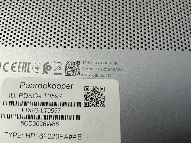 Laptop - hp - hp probook 450 15.6 inch g9 notebook pc - afbeelding 5 van  7