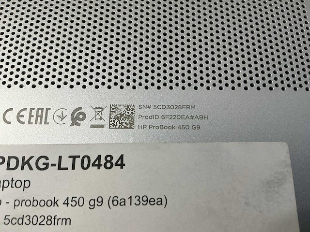 Laptop - hp - hp probook 450 15.6 inch g9 notebook pc - afbeelding 4 van  4