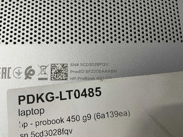 Laptop - hp - hp probook 450 15.6 inch g9 notebook pc - afbeelding 7 van  7