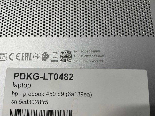 Laptop - hp - hp probook 450 15.6 inch g9 notebook pc - afbeelding 4 van  4