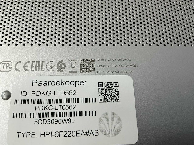 Laptop - hp - hp probook 450 15.6 inch g9 notebook pc - afbeelding 7 van  7