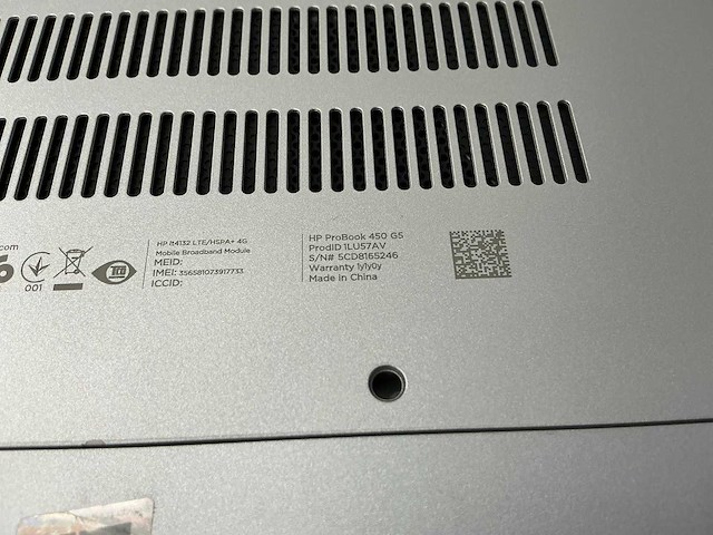 Laptop - hp - hp probook 450 g5 - afbeelding 7 van  7