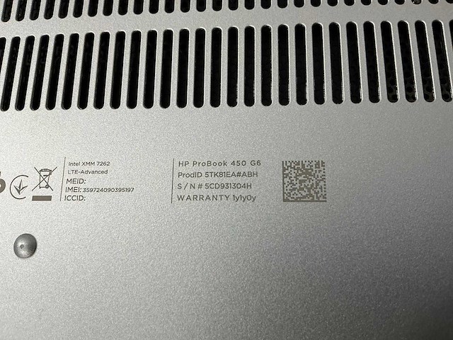 Laptop - hp - hp probook 450 g6 - afbeelding 7 van  7