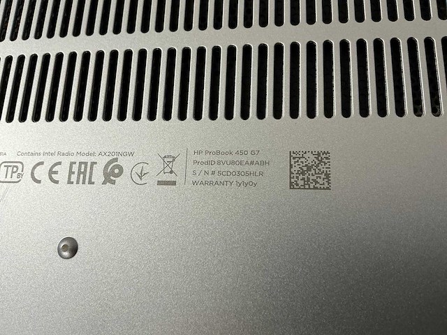 Laptop - hp - hp probook 450 g7 - afbeelding 6 van  6