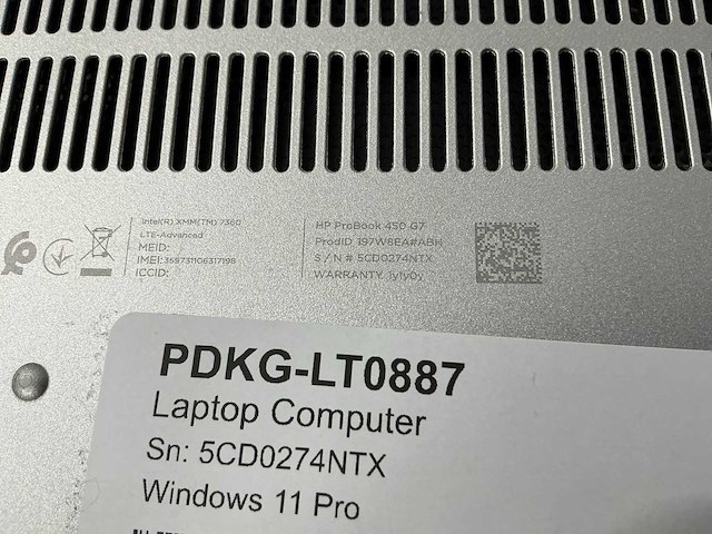 Laptop - hp - hp probook 450 g7 - afbeelding 7 van  7