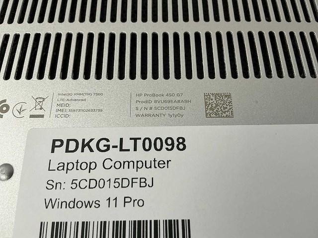 Laptop - hp - hp probook 450 g7 - afbeelding 6 van  6
