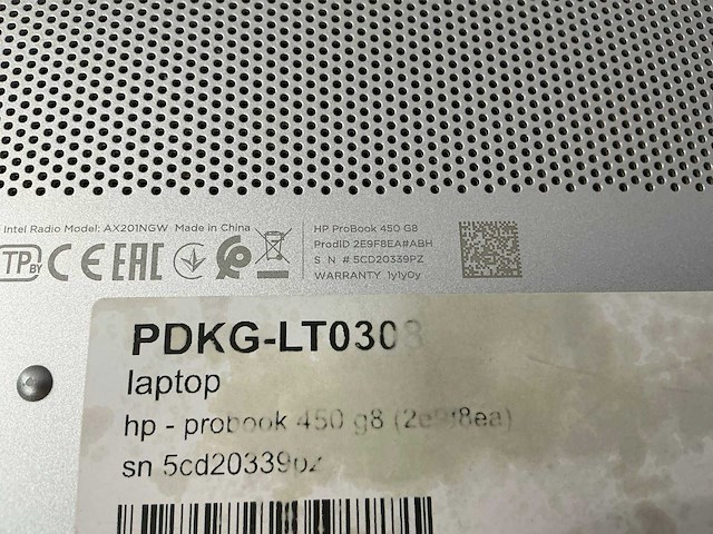 Laptop - hp - hp probook 450 g8 notebook pc - afbeelding 6 van  6